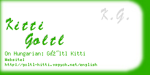 kitti goltl business card